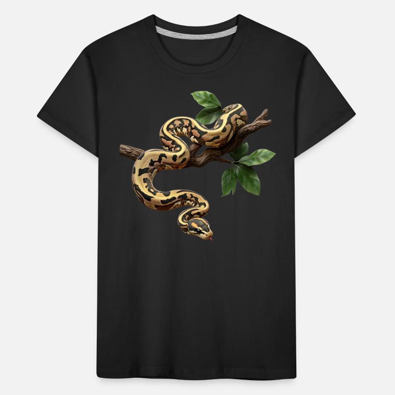 Roi Python Serpents Amoureux Terrarium Python T-shirt bio Premium Enfant