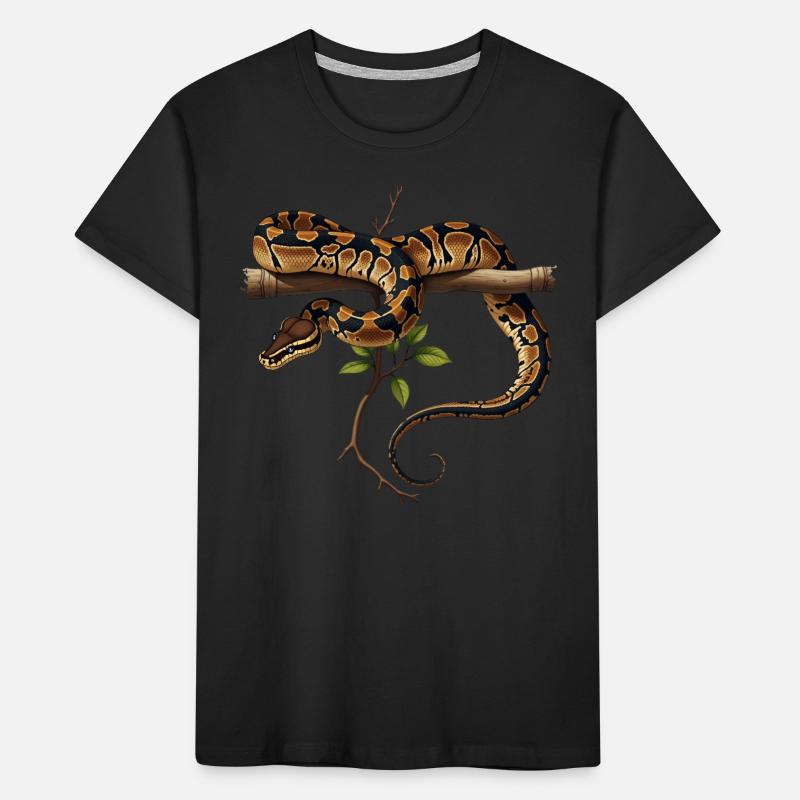 Roi Python Serpents Amoureux Terrarium Python T-shirt bio Premium Enfant