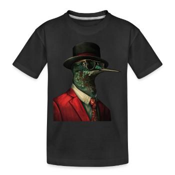 Kolibri - Kinder Premium Bio T-Shirt - Schwarz - Vorne