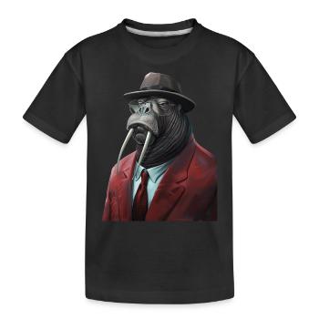 Walross - Kinder Premium Bio T-Shirt - Schwarz - Vorne