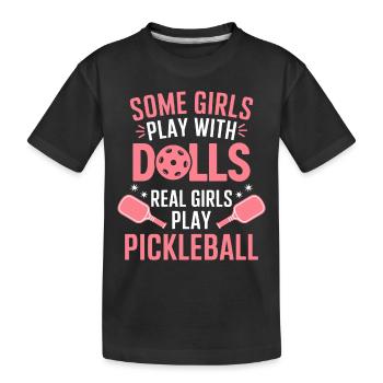 Pickleball Dire Fille Blague Pickleball Cadeau - T-shirt bio Premium Enfant - noir - Devant