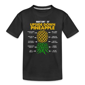 Anatomie de l’ananas inversé toujours prêt pour - T-shirt bio Premium Enfant - noir - Devant