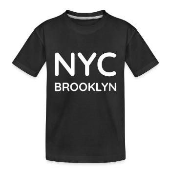 Brooklyn T-Shirt - Kids' Premium Organic T-Shirt - black - Front