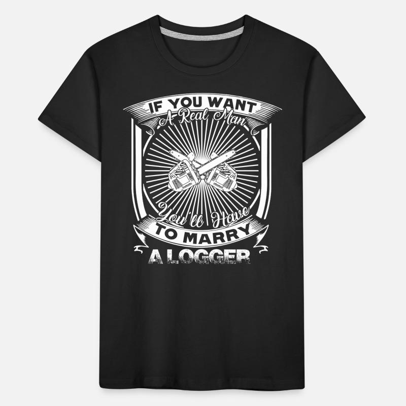 Logger Marry A Logger Kids' Premium Organic T-Shirt