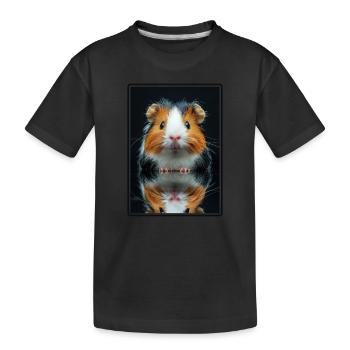 Meerschweinchen - Kinder Premium Bio T-Shirt - Schwarz - Vorne