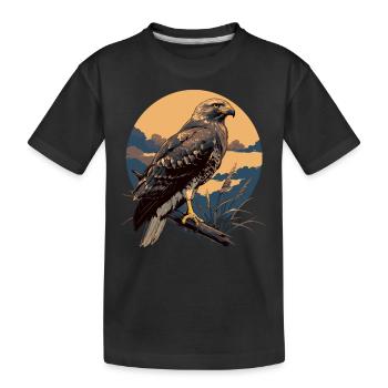 Faucon Faucon - T-shirt bio Premium Enfant - noir - Devant