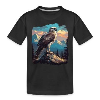 Faucon Faucon - T-shirt bio Premium Enfant - noir - Devant