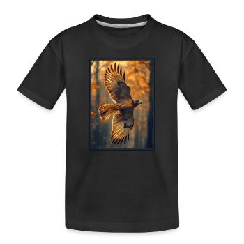 Faucon Faucon - T-shirt bio Premium Enfant - noir - Devant