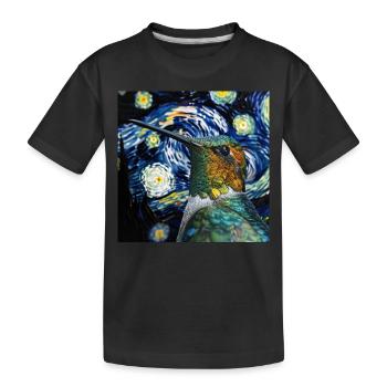 Kolibri - Kinder Premium Bio T-Shirt - Schwarz - Vorne