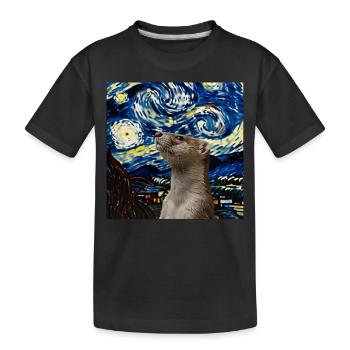 Wiesel - Kinder Premium Bio T-Shirt - Schwarz - Vorne