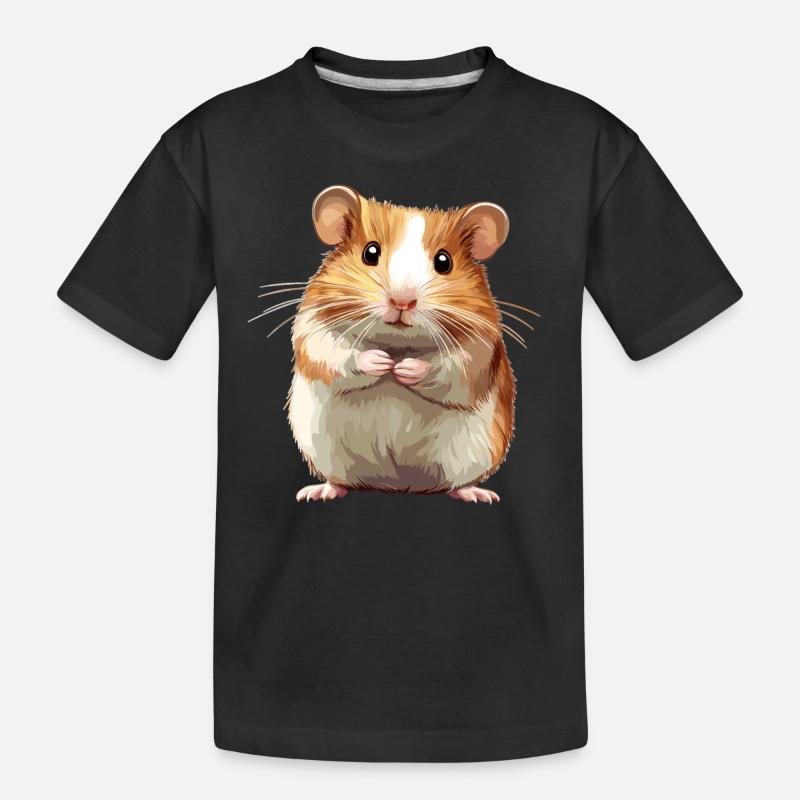 Hamster - Kinder Premium Bio T-Shirt - Schwarz