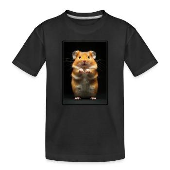 Hamster - Kinder Premium Bio T-Shirt - Schwarz - Vorne