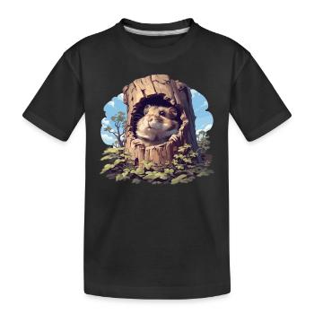 Hamster - Kinder Premium Bio T-Shirt - Schwarz - Vorne