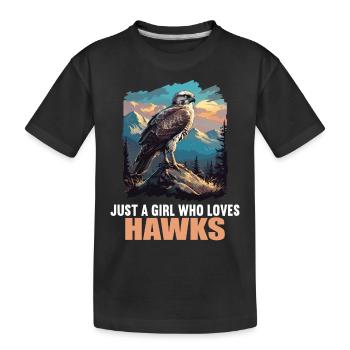 Faucon Faucon - T-shirt bio Premium Enfant - noir - Devant