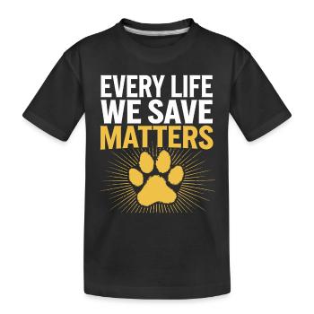 Héros du refuge pour animaux Freiwillige Tierrettung - T-shirt bio Premium Enfant - noir - Devant