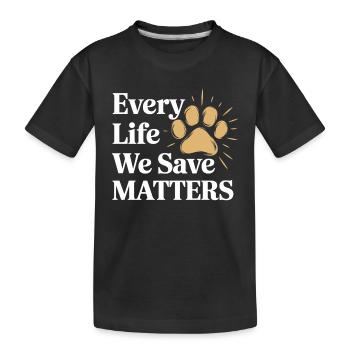 Héros du refuge pour animaux Freiwillige Tierrettung - T-shirt bio Premium Enfant - noir - Devant