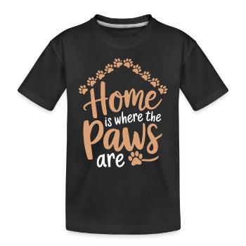 Héros du refuge pour animaux Freiwillige Tierrettung - T-shirt bio Premium Enfant - noir - Devant