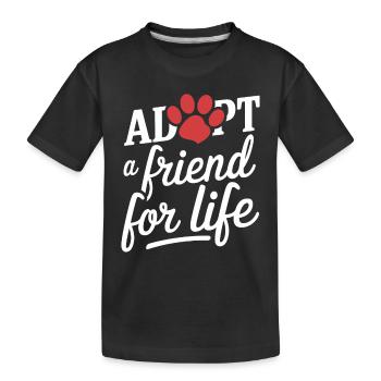 Héros du refuge pour animaux Freiwillige Tierrettung - T-shirt bio Premium Enfant - noir - Devant