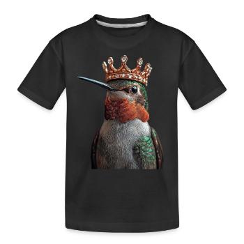 Kolibri - Kinder Premium Bio T-Shirt - Schwarz - Vorne