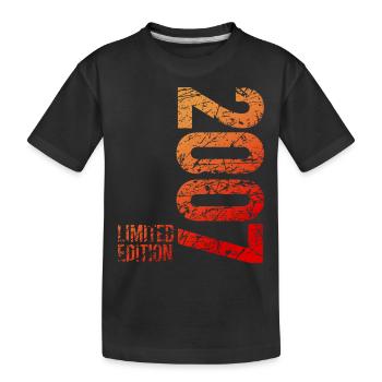 18e anniversaire garçon filles édition limitée 2007 - T-shirt bio Premium Enfant - noir - Devant