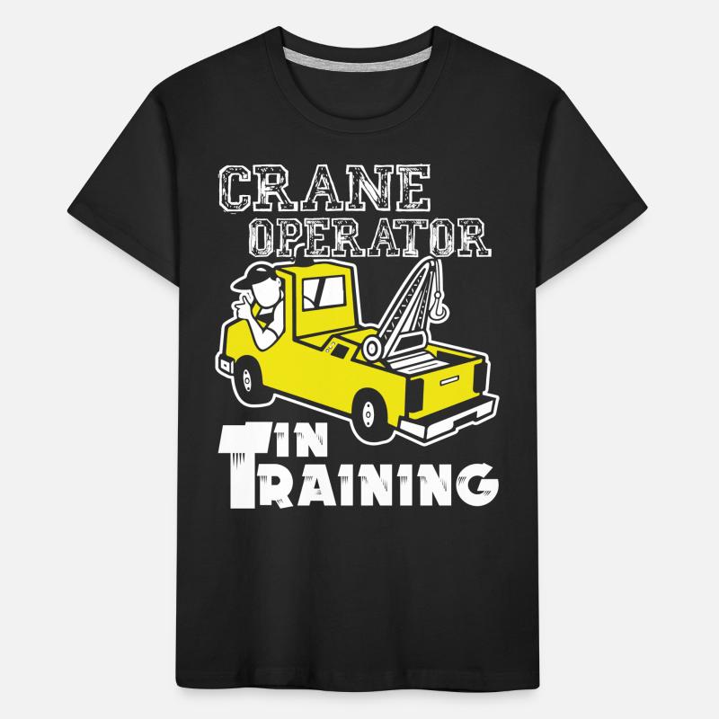 Crane Operator In Training Kids' Premium Organic T-Shirt