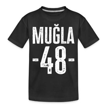 Muğla 48 – Schönheit aus Türkiye - Kinder Premium Bio T-Shirt - Schwarz - Vorne