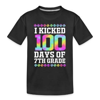 7th Grade - Kids' Premium Organic T-Shirt - black - Front