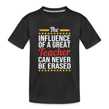 Middle School Teachers - Kids' Premium Organic T-Shirt - black - Front