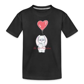 Be My Valentine - Kinder Premium Bio T-Shirt - Schwarz - Vorne