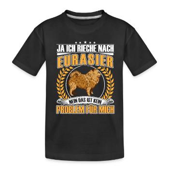 Odeur d’Eurasier Spitz Eurasien - T-shirt bio Premium Enfant - noir - Devant