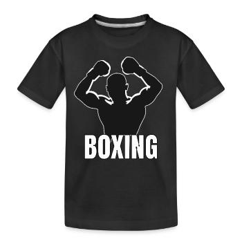Boxing für einen Boxer für einen Boxer und Box - Kinder Premium Bio T-Shirt - Schwarz - Vorne