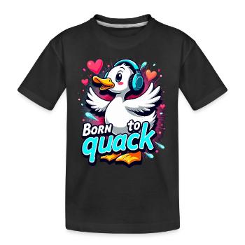 Nutztier-enten-enthusiasten Hinterhof-enten - Kinder Premium Bio T-Shirt - Schwarz - Vorne