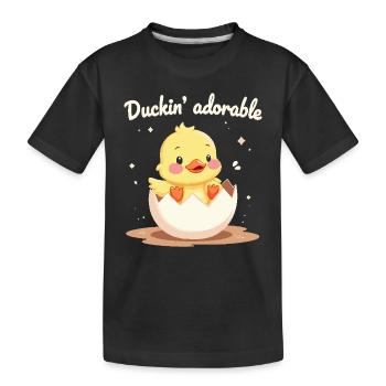 Nutztier-enten-enthusiasten Hinterhof-enten - Kinder Premium Bio T-Shirt - Schwarz - Vorne