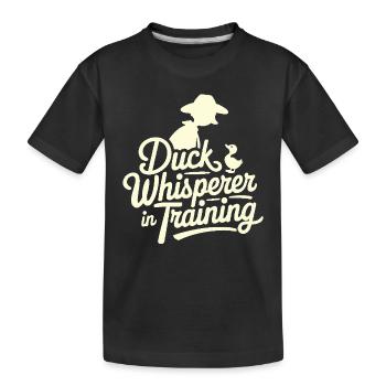 Nutztier-enten-enthusiasten Hinterhof-enten - Kinder Premium Bio T-Shirt - Schwarz - Vorne