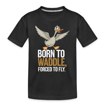 Nutztier-enten-enthusiasten Hinterhof-enten - Kinder Premium Bio T-Shirt - Schwarz - Vorne