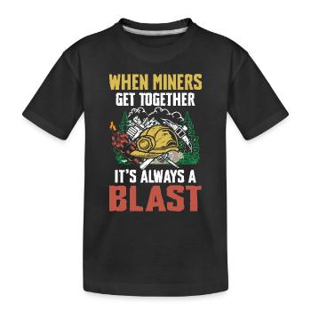 When Miners Get Together - Kinder Premium Bio T-Shirt - Schwarz - Vorne