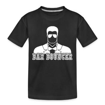 Bar Bouncer Daddy - Kids' Premium Organic T-Shirt - black - Front