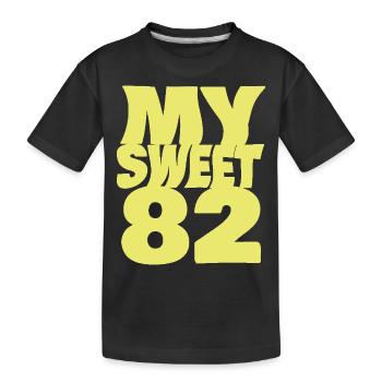 82 - Kids' Premium Organic T-Shirt - black - Front