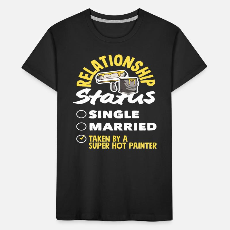Relationship Status Assigned To Hot Painter Kids' Premium Organic T-Shirt