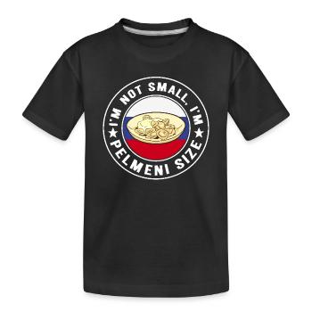 Pelmeni Russian Cuisine - Kids' Premium Organic T-Shirt - black - Front