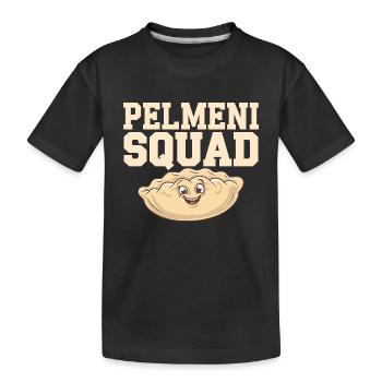 Pelmeni Russian Cuisine - Kids' Premium Organic T-Shirt - black - Front