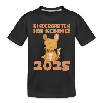 kiKindergarten 2025 Kids Gift Kita 2025 Décoration - T-shirt bio Premium Enfant - noir - Devant