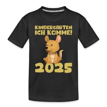 kiKindergarten 2025 Kids Gift Kita 2025 Décoration - T-shirt bio Premium Enfant - noir - Devant