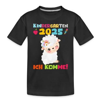 kiKindergarten 2025 Kids Gift Kita 2025 Decoration - Kids' Premium Organic T-Shirt - black - Front