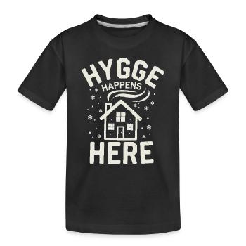 Esthétique scandinave, nordique - T-shirt bio Premium Enfant - noir - Devant