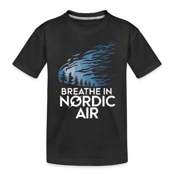 Esthétique scandinave, nordique - T-shirt bio Premium Enfant - noir - Devant