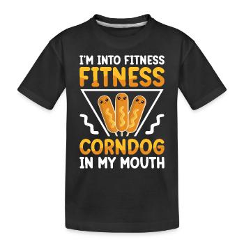 Costume de hot-dog Tenue de camping - T-shirt bio Premium Enfant - noir - Devant