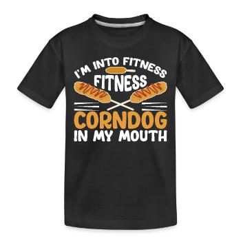 Costume de hot-dog Tenue de camping - T-shirt bio Premium Enfant - noir - Devant