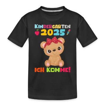 kiKindergarten 2025 Kids Gift Kita 2025 Décoration - T-shirt bio Premium Enfant - noir - Devant