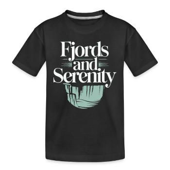 Esthétique scandinave, nordique - T-shirt bio Premium Enfant - noir - Devant